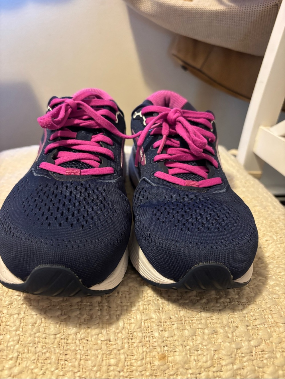 Women’s Navy and Pink Athletic Sneakers
